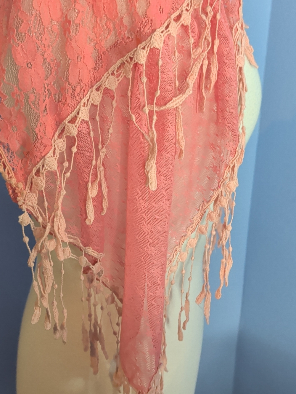 Handmade Lace Scarf - Picture 5 of 5